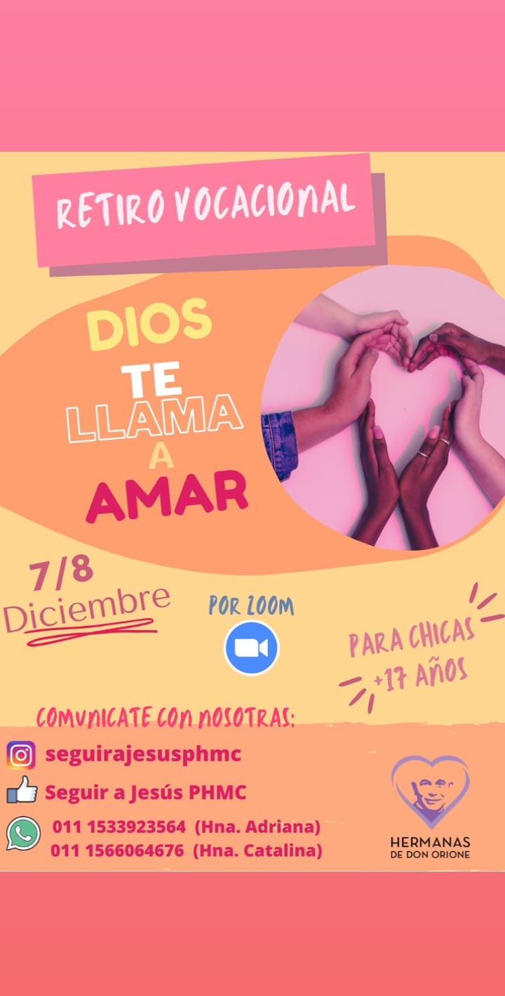 Retiro Vocacional: Dios te llama a amar