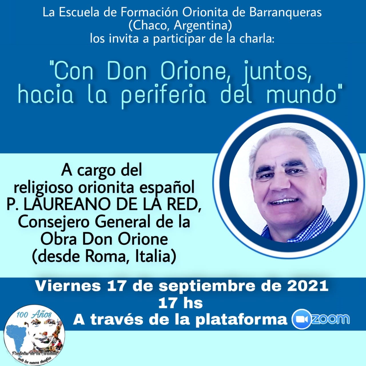“Con Don Orione, juntos, hacia la periferia del mundo”