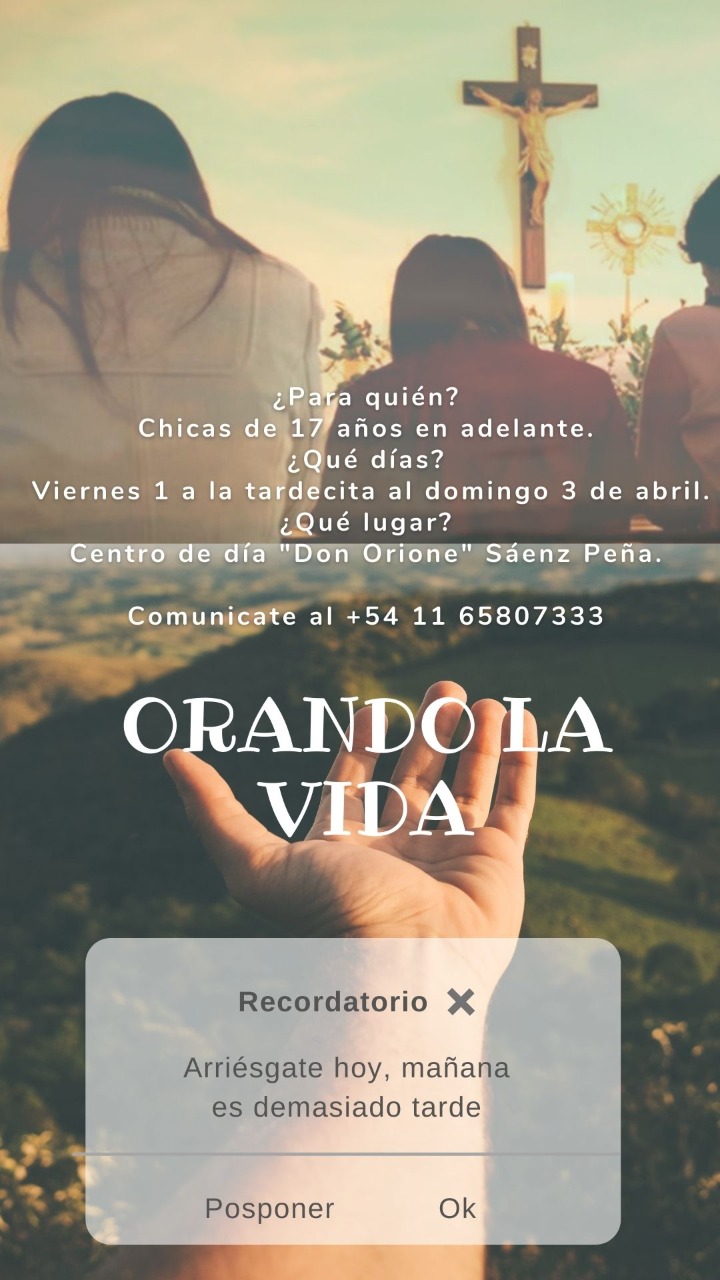 Se realizará encuentro Orando la vida
