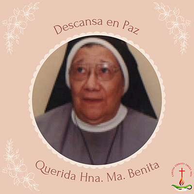 Hna M. Benita retorna a la Casa del Padre Hna M. Benita retorna a la Casa del Padre