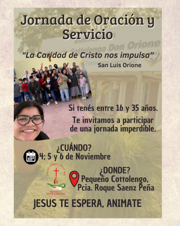 Vuelven las Jornadas de Oración y Servicio